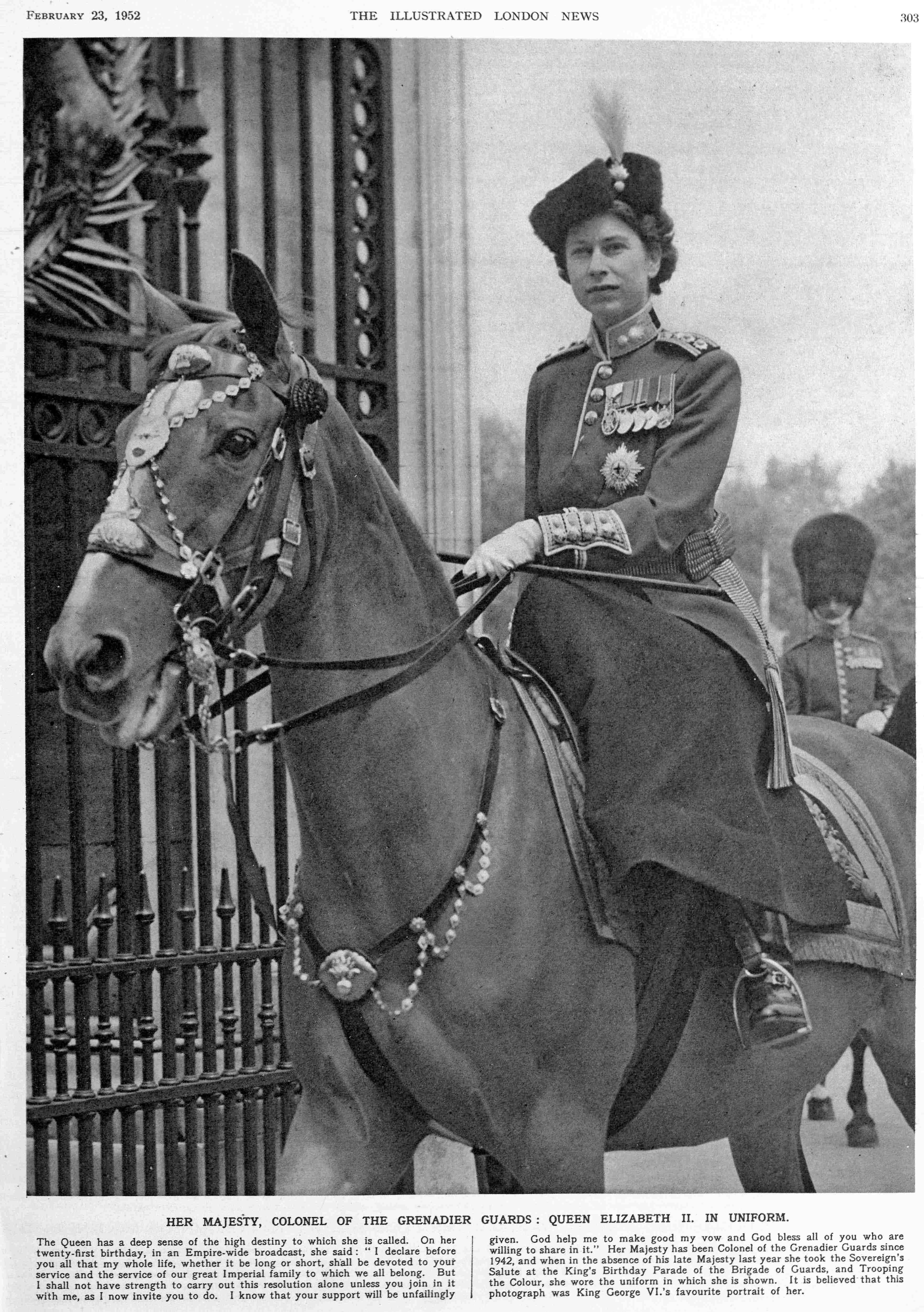 Queen Elizabeth II in Uniform